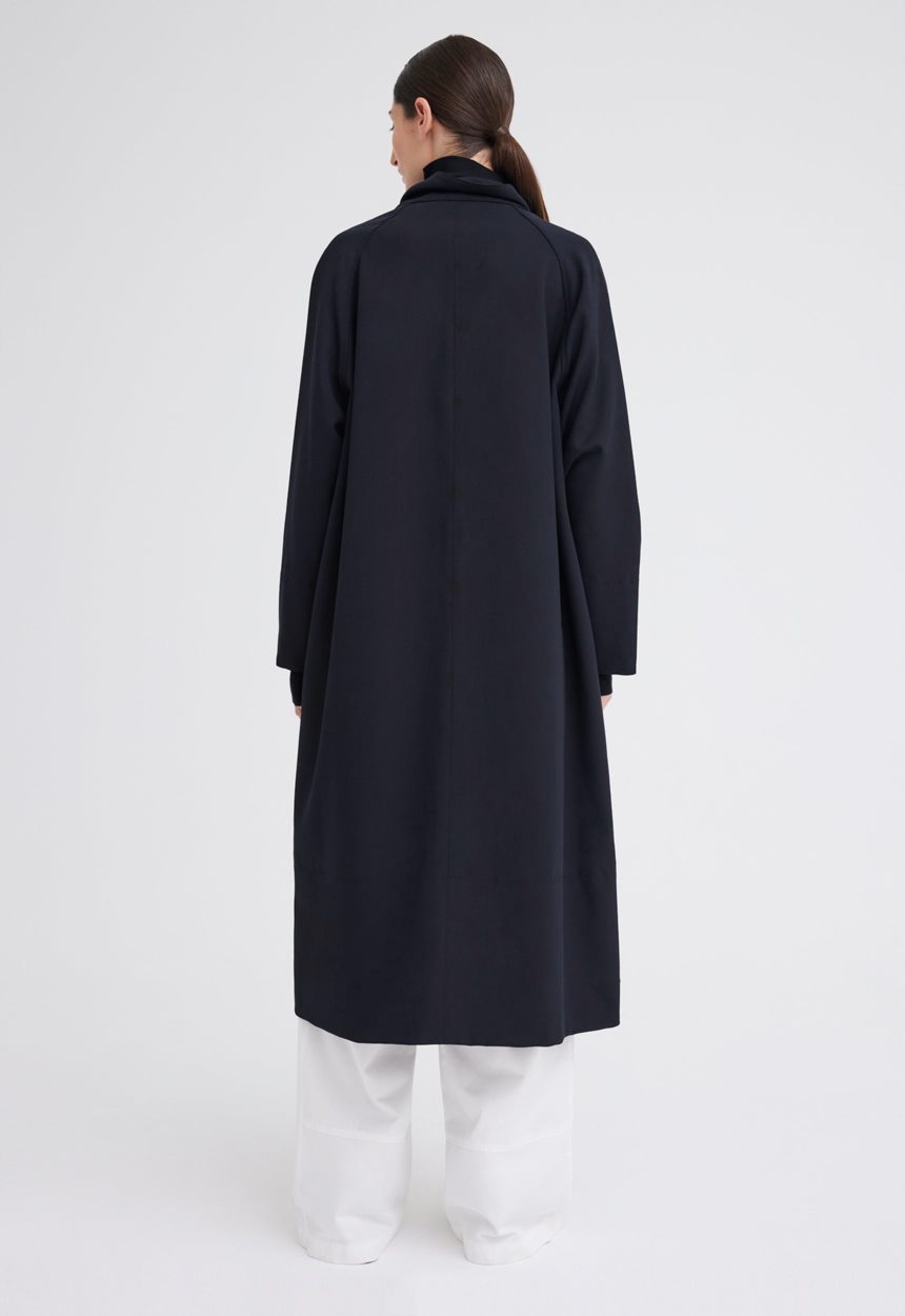 Jac + Jack McLaren Wool Twill Coat - Black